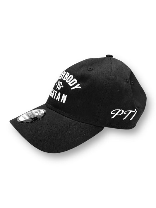 Everybody -Vs - Satan New Era Embroidered Black & White Unstructured Cap