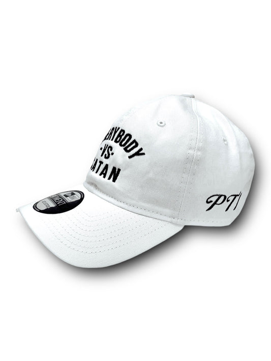 Everybody -Vs-Satan New Era Embroidered White & Black Unstructured Cap