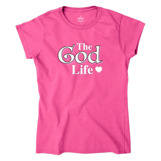 The God Life women pink soft style T-Shirt