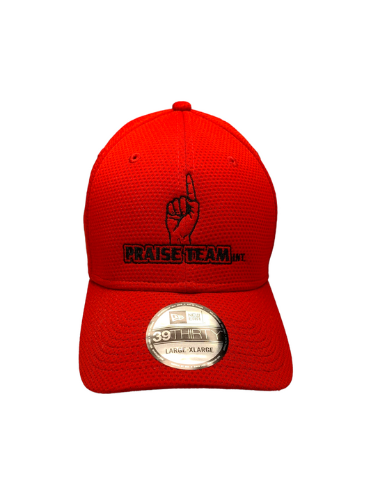 John 3:16 New Era Embroidered Red & Black Stretch Fit Cap
