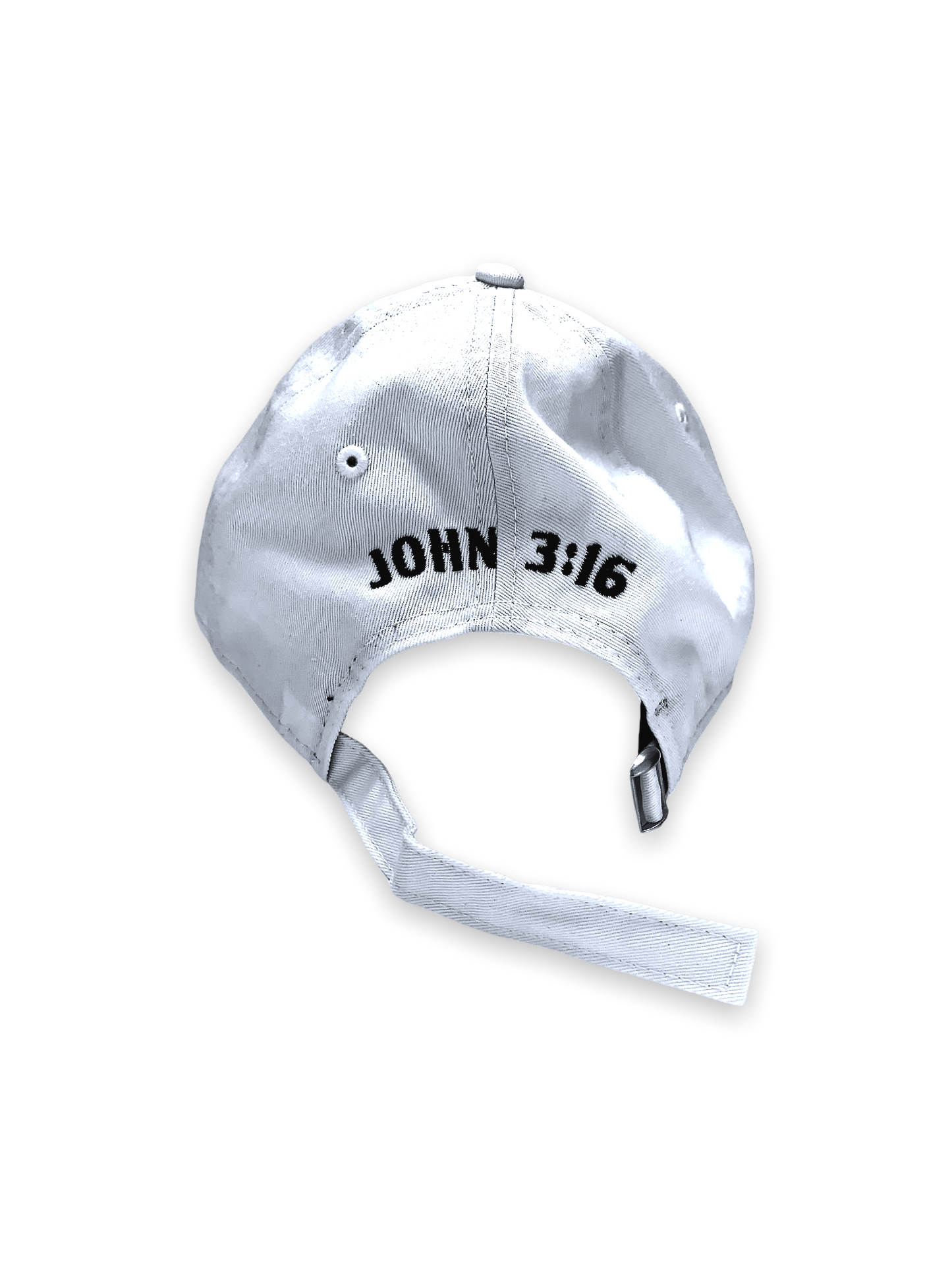 John 3:16 New Era Embroidered White & Black Unstructured Cap