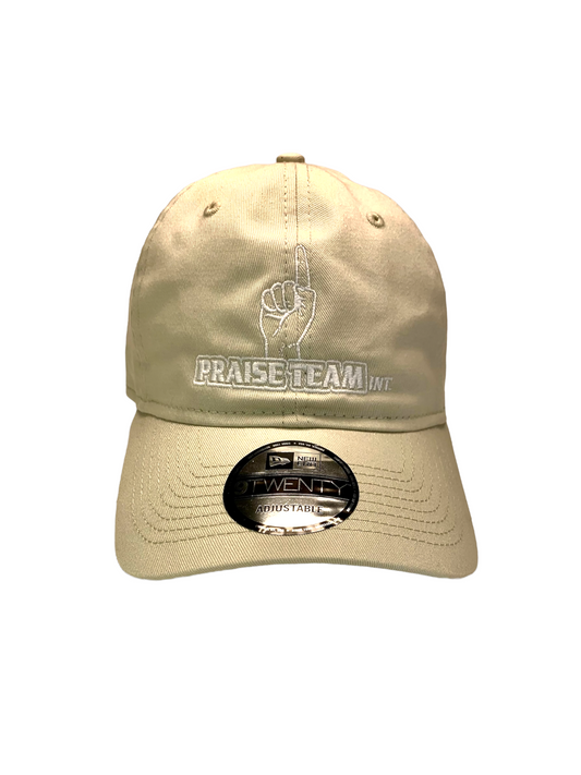 John 3:16 New Era Embroidered Stone & White Unstructured Cap