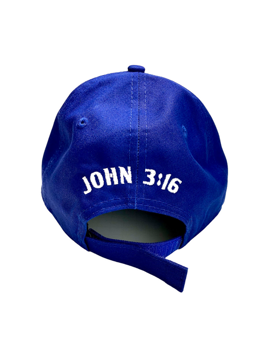John 3:16 New Era Embroidered Royal Blue & White Structured Cap