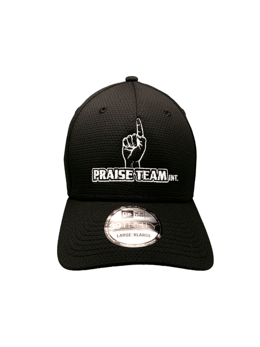 John 3:16 New Era Embroidered Black & White Stretch Fit Cap