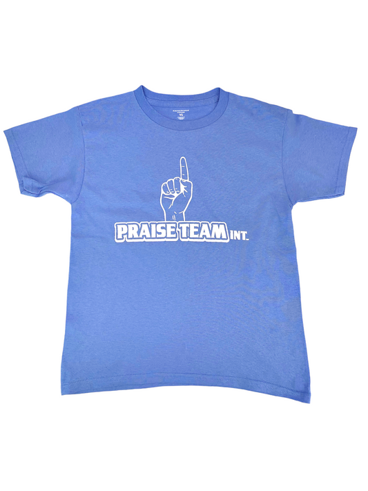 John 3:16 Carolina Blue & White Youth Tee