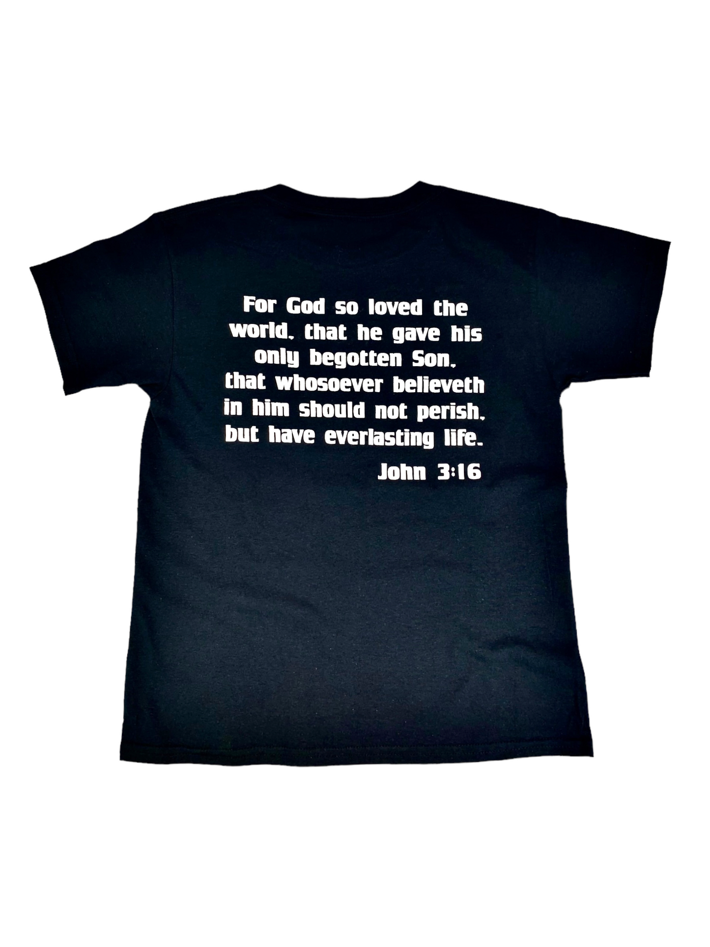 John 3:16 Youth Tee (Black & White)