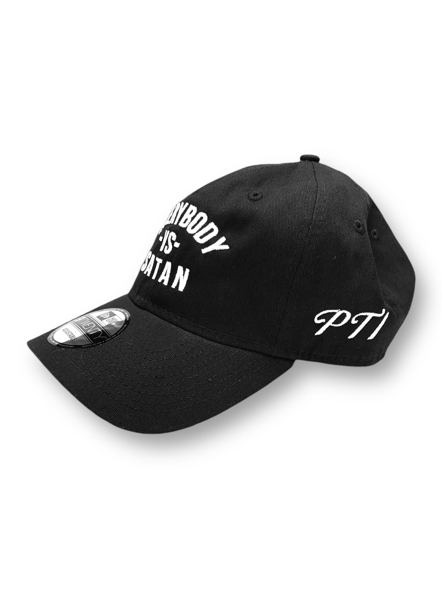 Everybody -Vs - Satan New Era Embroidered  Black & White  Unstructured Cap