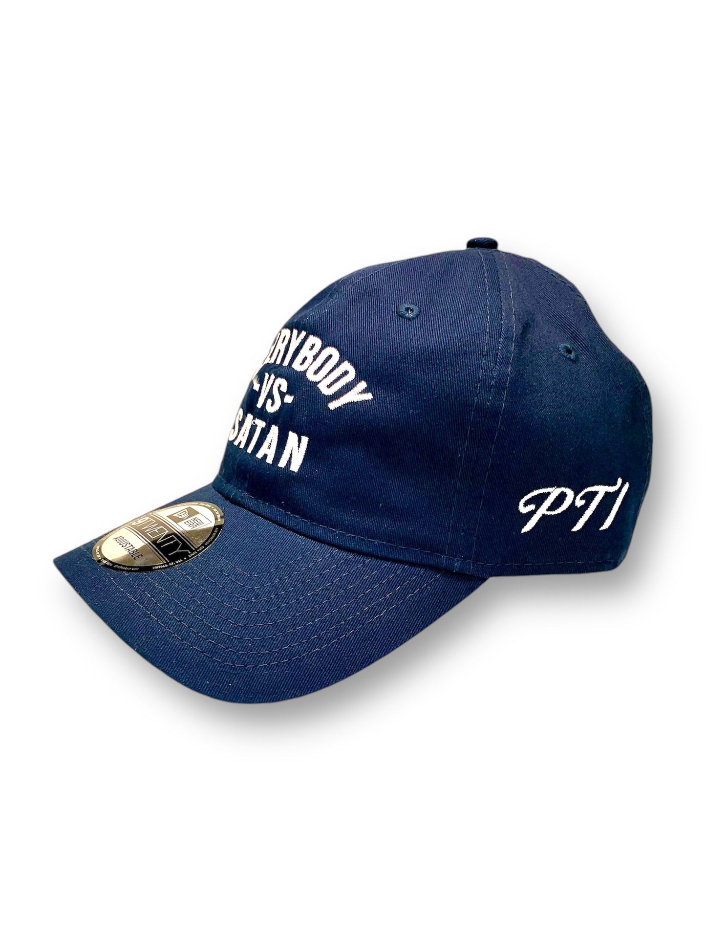 Everybody -Vs- Satan New Era Navy & White Unstructured Cap