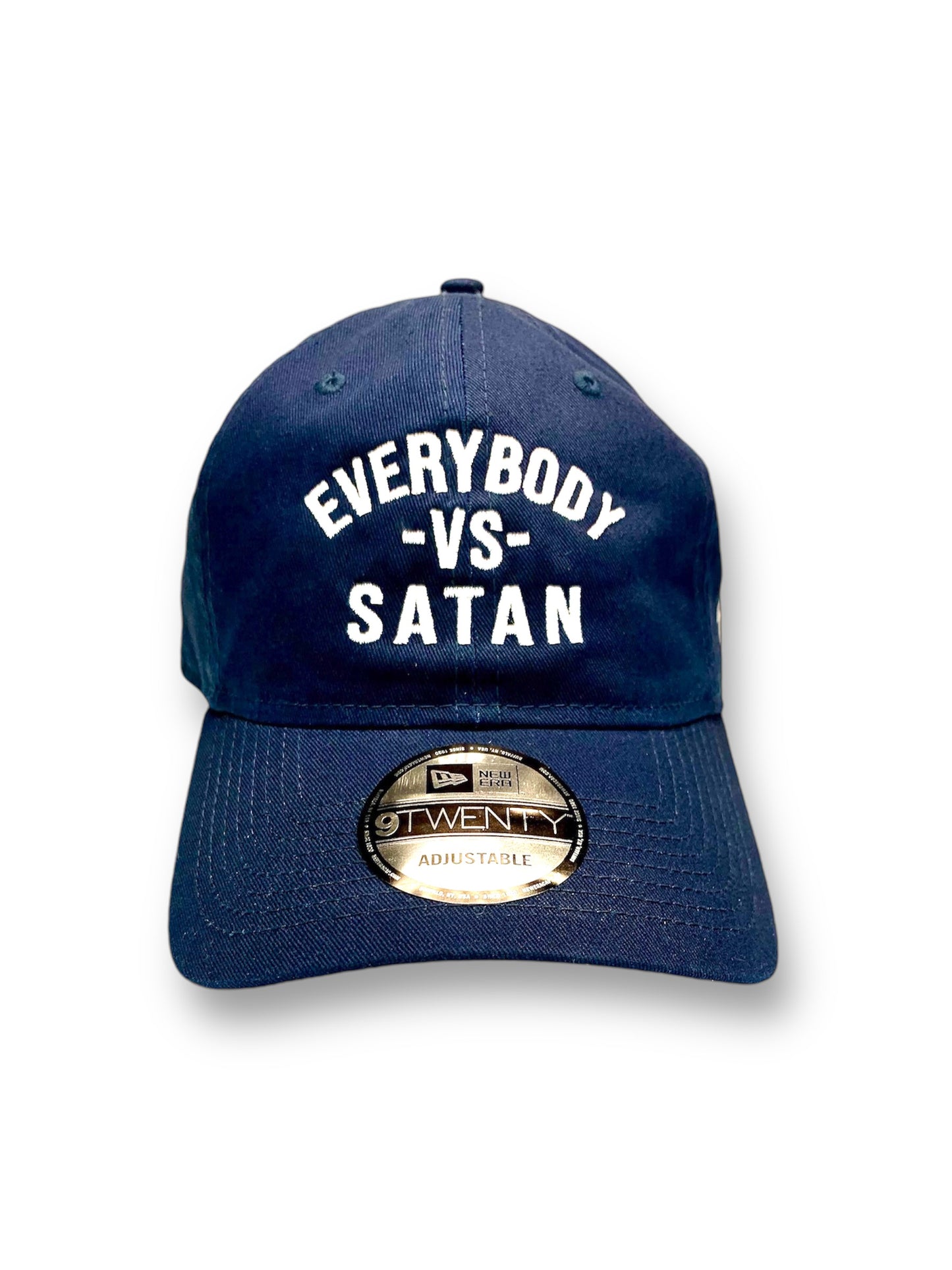 Everybody -Vs- Satan New Era Navy & White Unstructured Cap