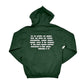 EVS Ephesians 6:12 Forest Green & White Hoodie
