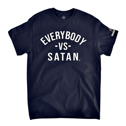 Everybody-Vs-Satan Navy & White Unisex T-shirt