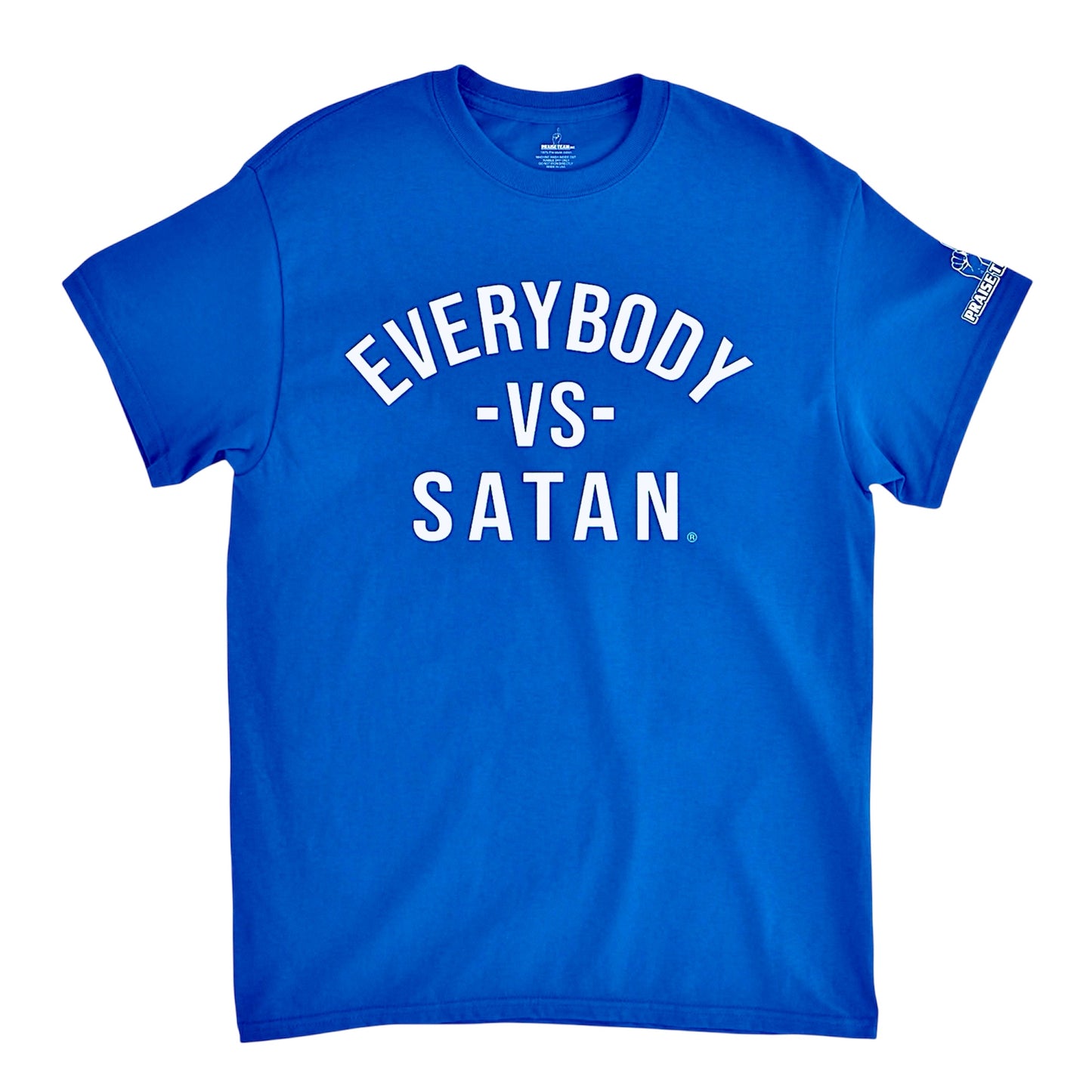 Everybody-Vs-Satan Royal Blue & White Unisex T-shirt