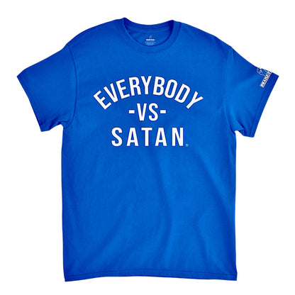 Everybody-Vs-Satan Royal Blue & White Unisex T-shirt
