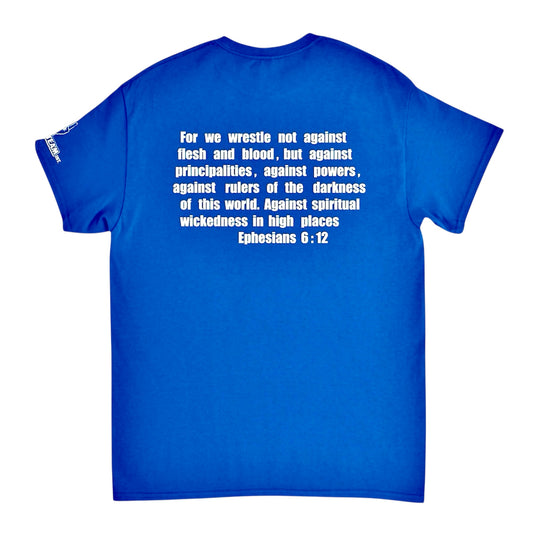 Everybody-Vs-Satan Royal Blue & White Unisex T-shirt