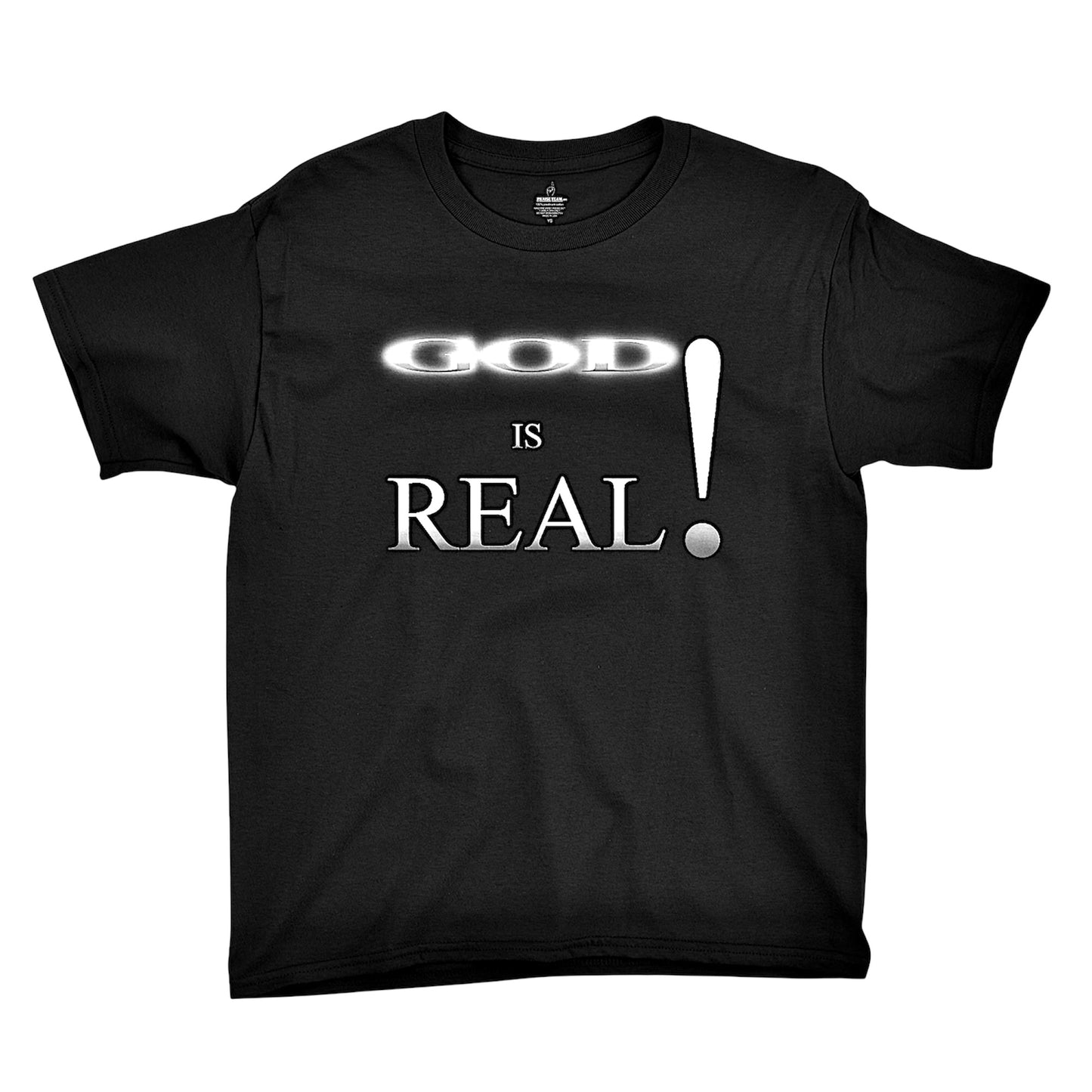 God Is Real Black Youth Unisex T-shrit