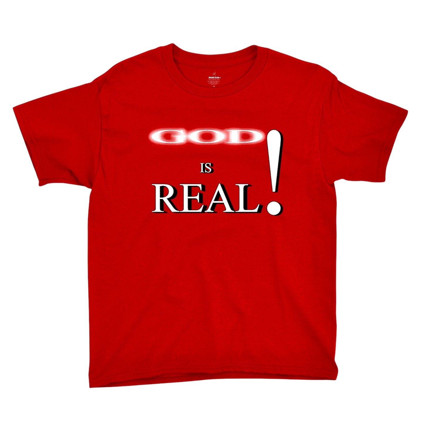 God Is Real Red Youth Unisex T-shirt