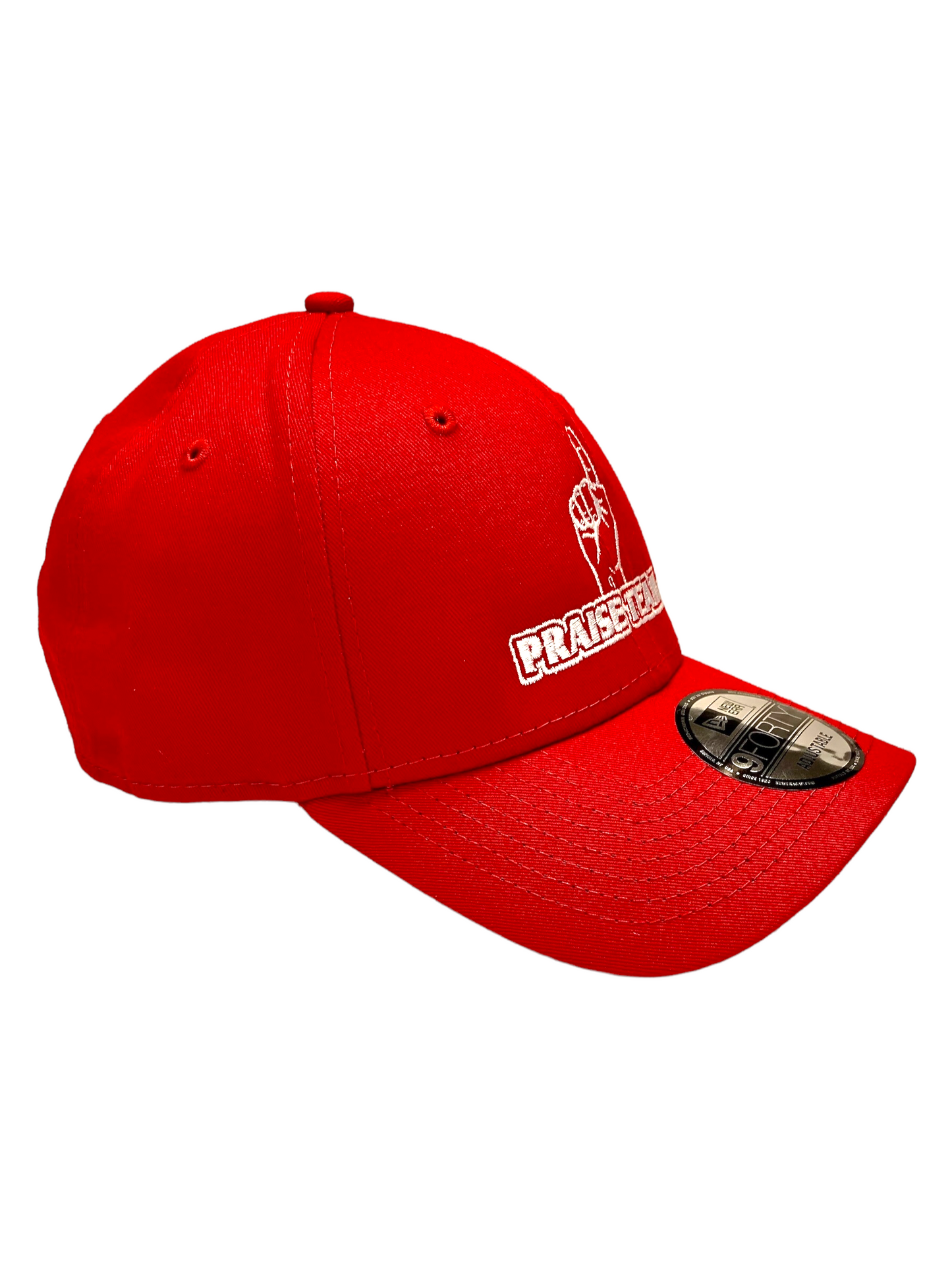 John 3:16 New Era Embroidered Red & White Structured Cap