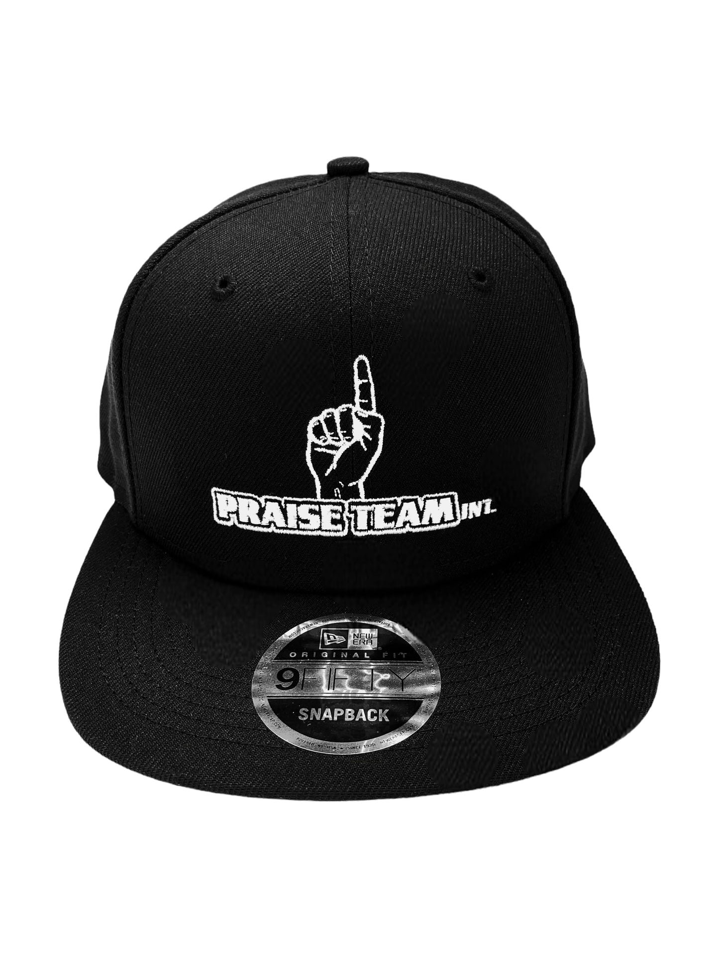 John 3:16 New Era Embroidered Black & White Flat Bill Snapback Cap