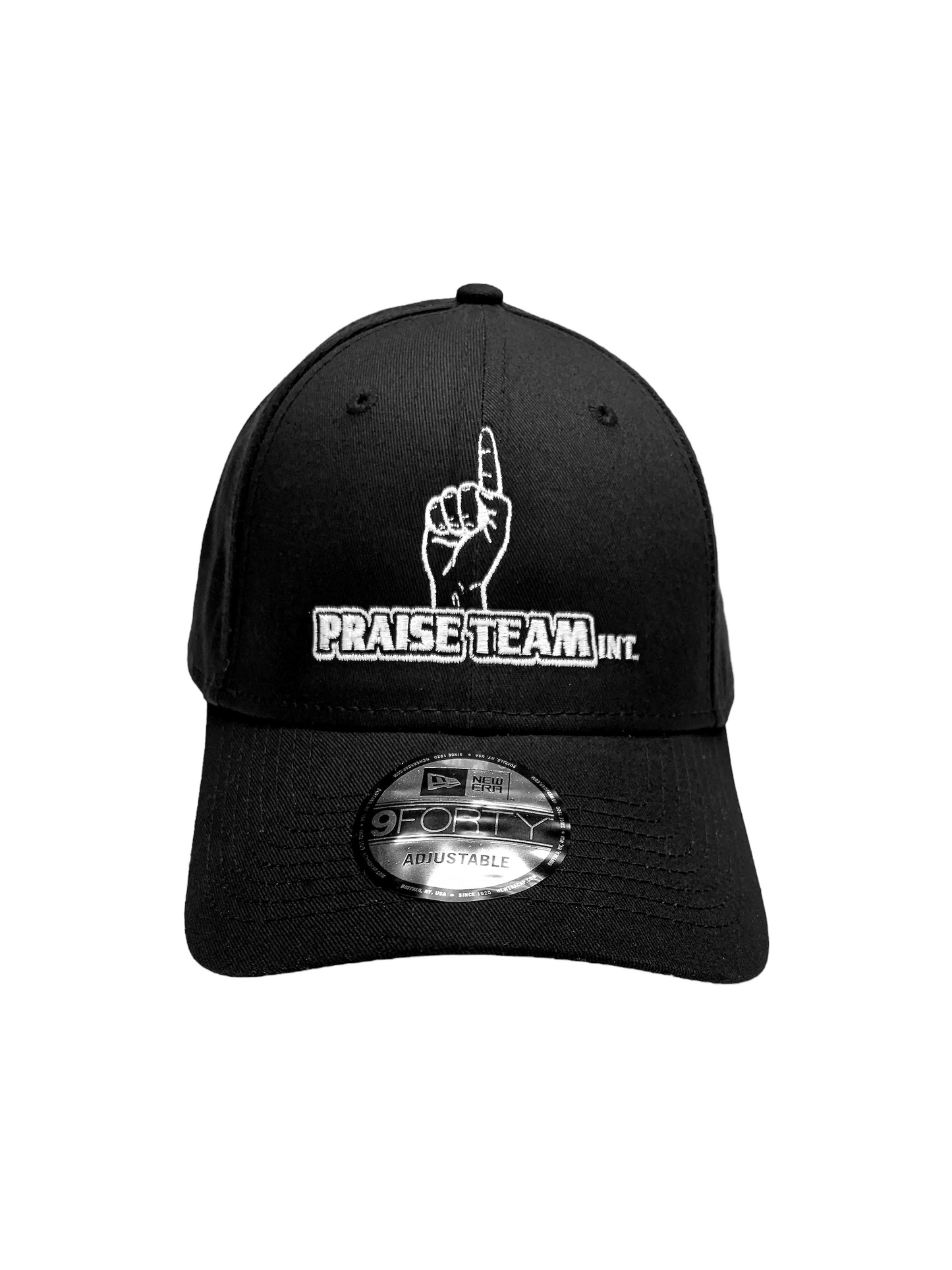 John 3:16 New Era Embroidered Black & White Structured  Cap