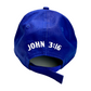 John 3:16 New Era Embroidered Royal Blue & White Structured Cap