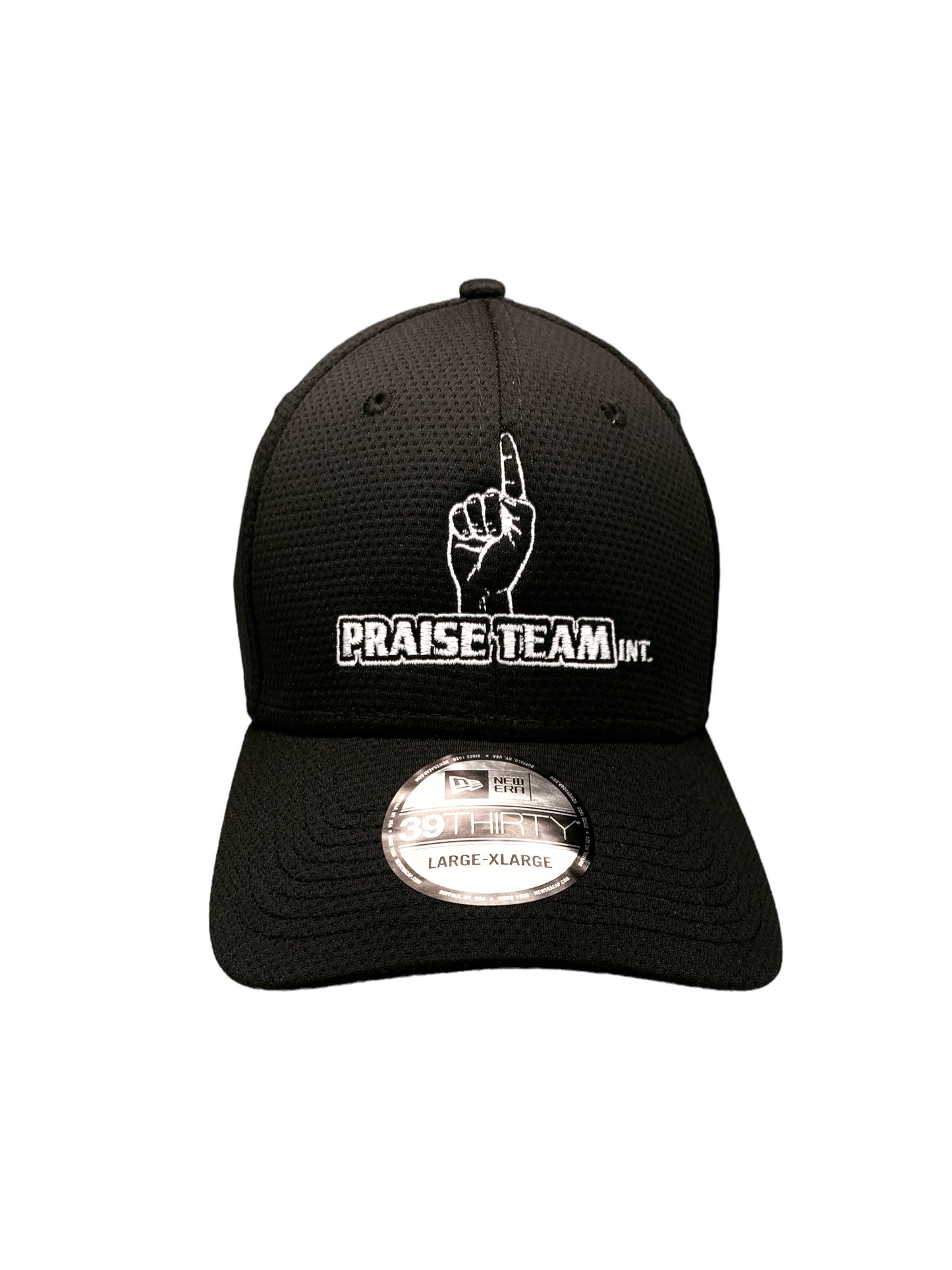 John 3:16 New Era Embroidered Black & White  Stretch Fit Cap