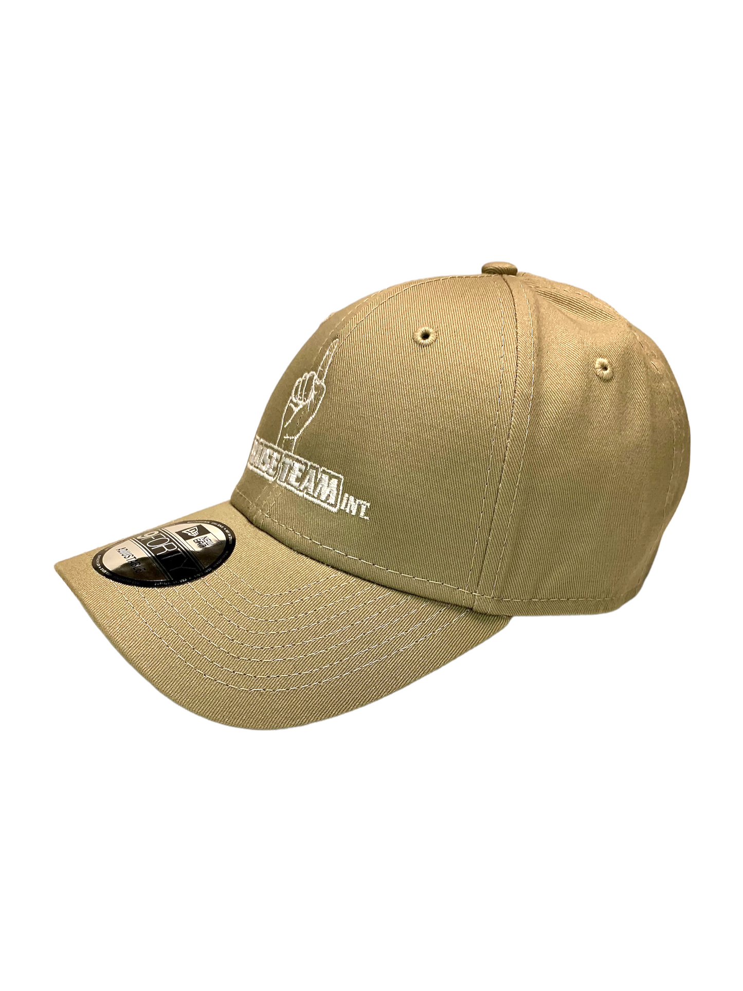 John 3:16 New Era Embroidered  Khaki & White Structured Cap