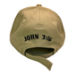John 3:16 New Era  Embroidered Khaki & Black Structured Cap