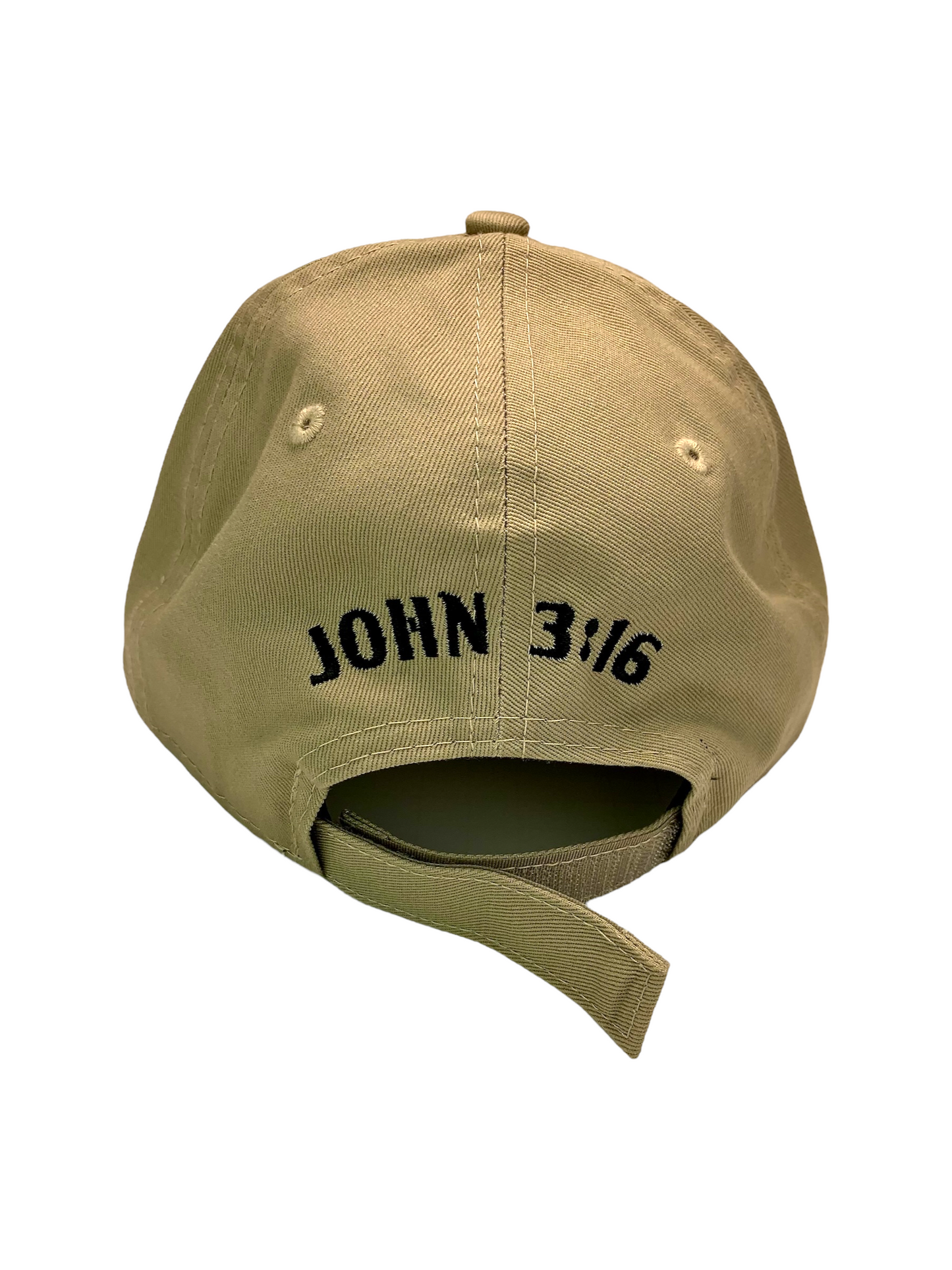 John 3:16 New Era  Embroidered Khaki & Black Structured Cap